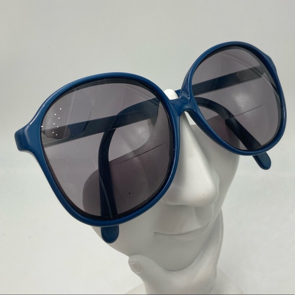 Vintage Liberty 287 Blue Oversized Oval Sunglasses - Picture 2 of 7